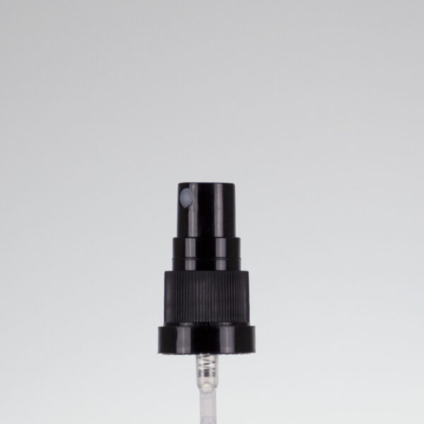 Spraypumpe DIN 18x3 168 mit Kragen schwarz 0.12 ml/Hub inkl. PS Kappe schwarz