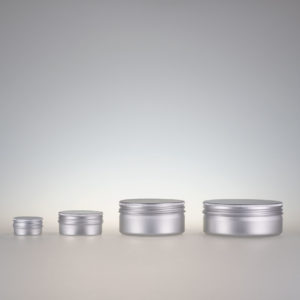 Aludose natur silber Schraubdeckel Dosen aus Alu Silber